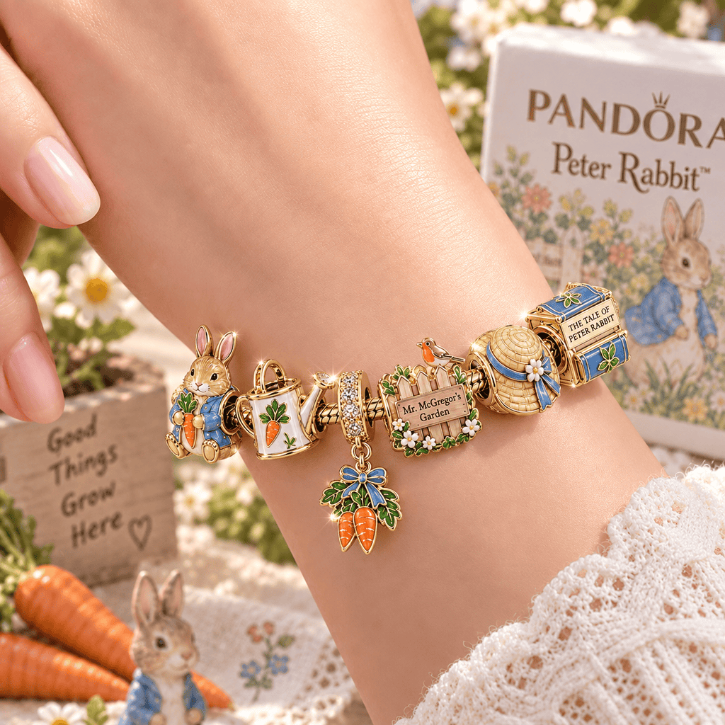 PRB Gold Charm Bracelet Set VTH
