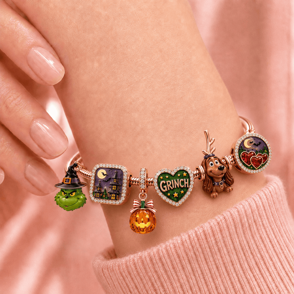 TGR Rose Gold Charm Bracelet Set TMH