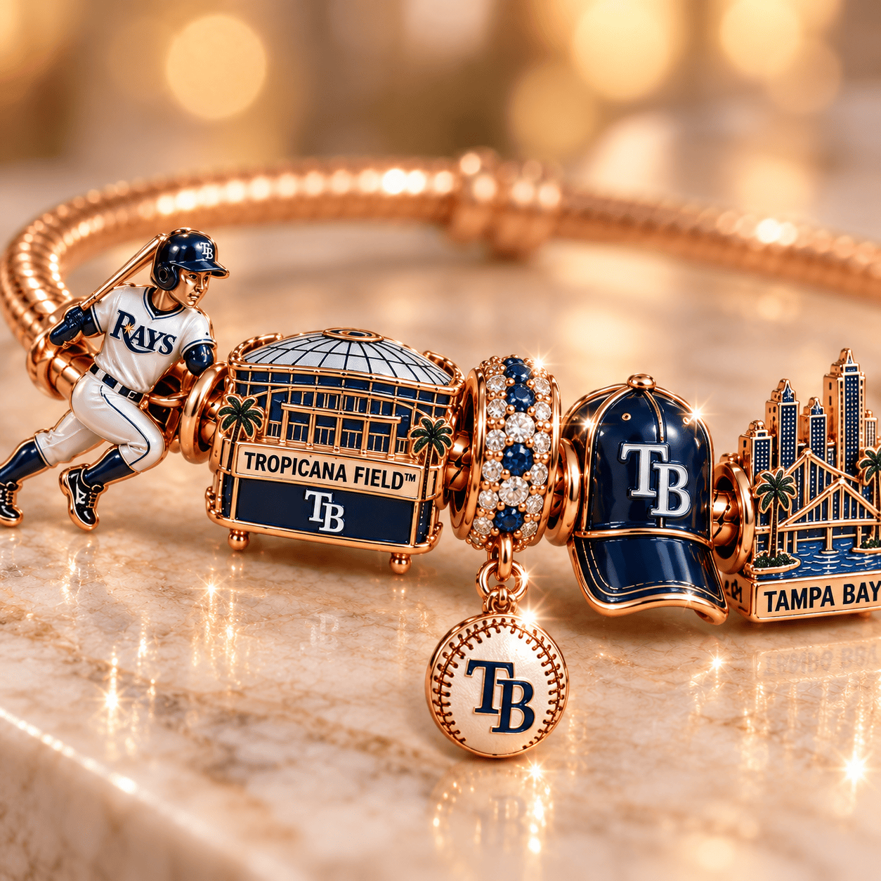 TPBR Gold Charm Bracelet Set PNPA
