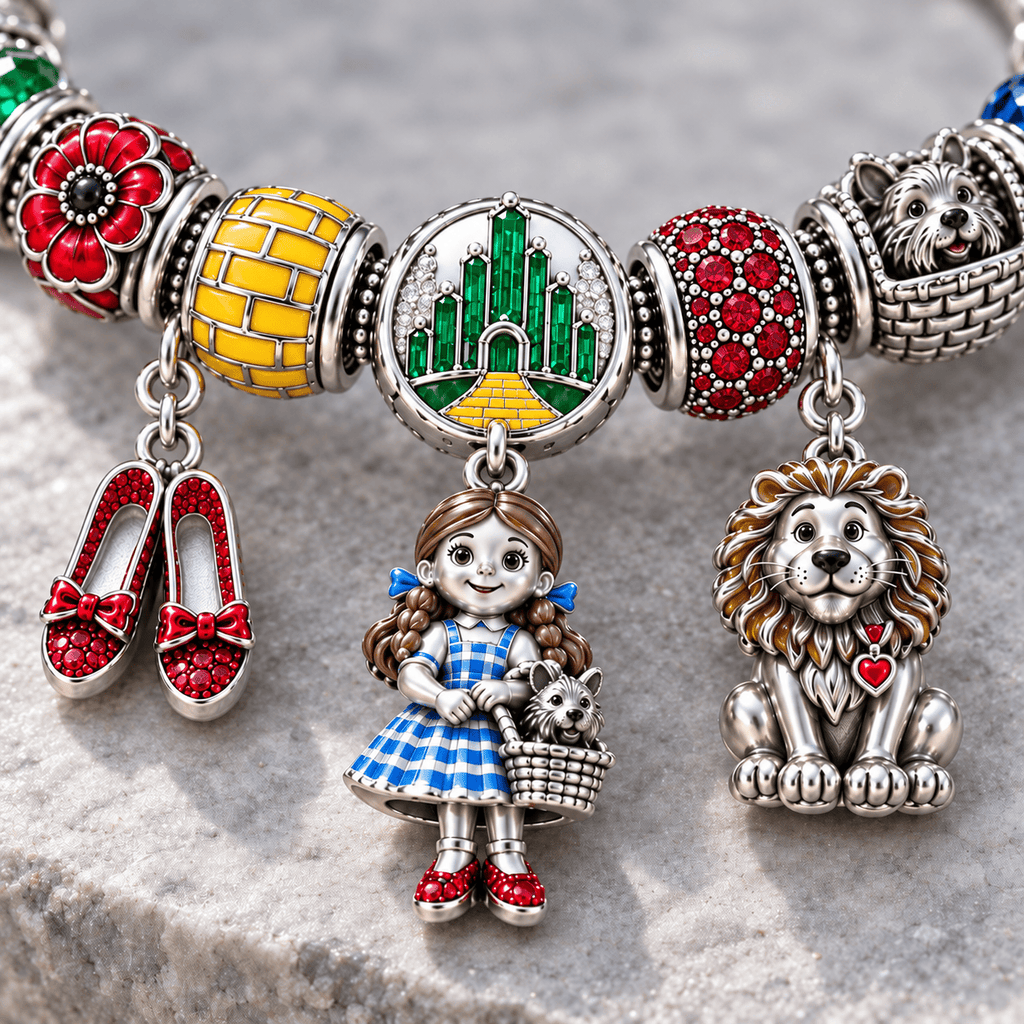 TWOZ Silver Charm Bracelet Set NTTB